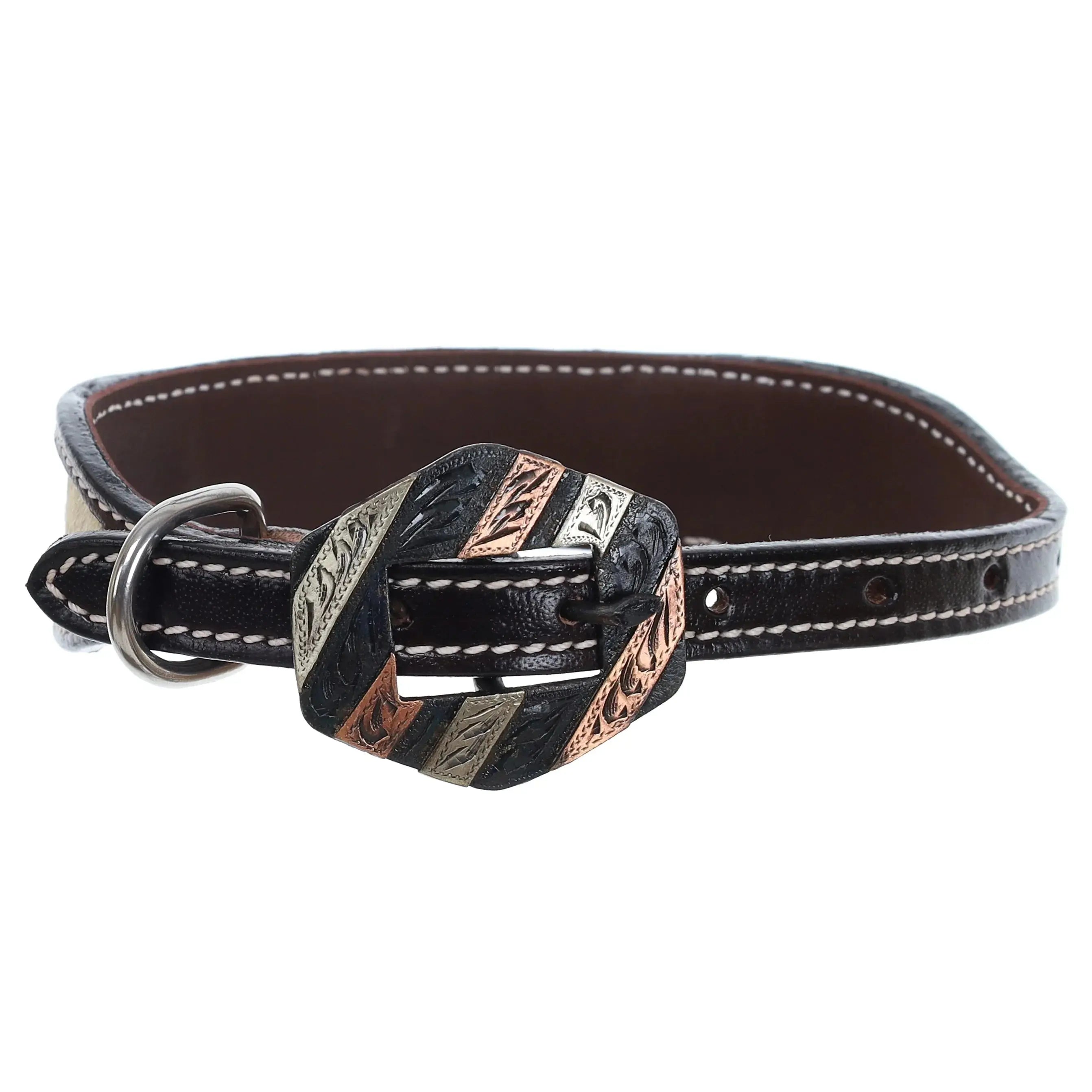 FloraHide Leather Dog Collar Dog