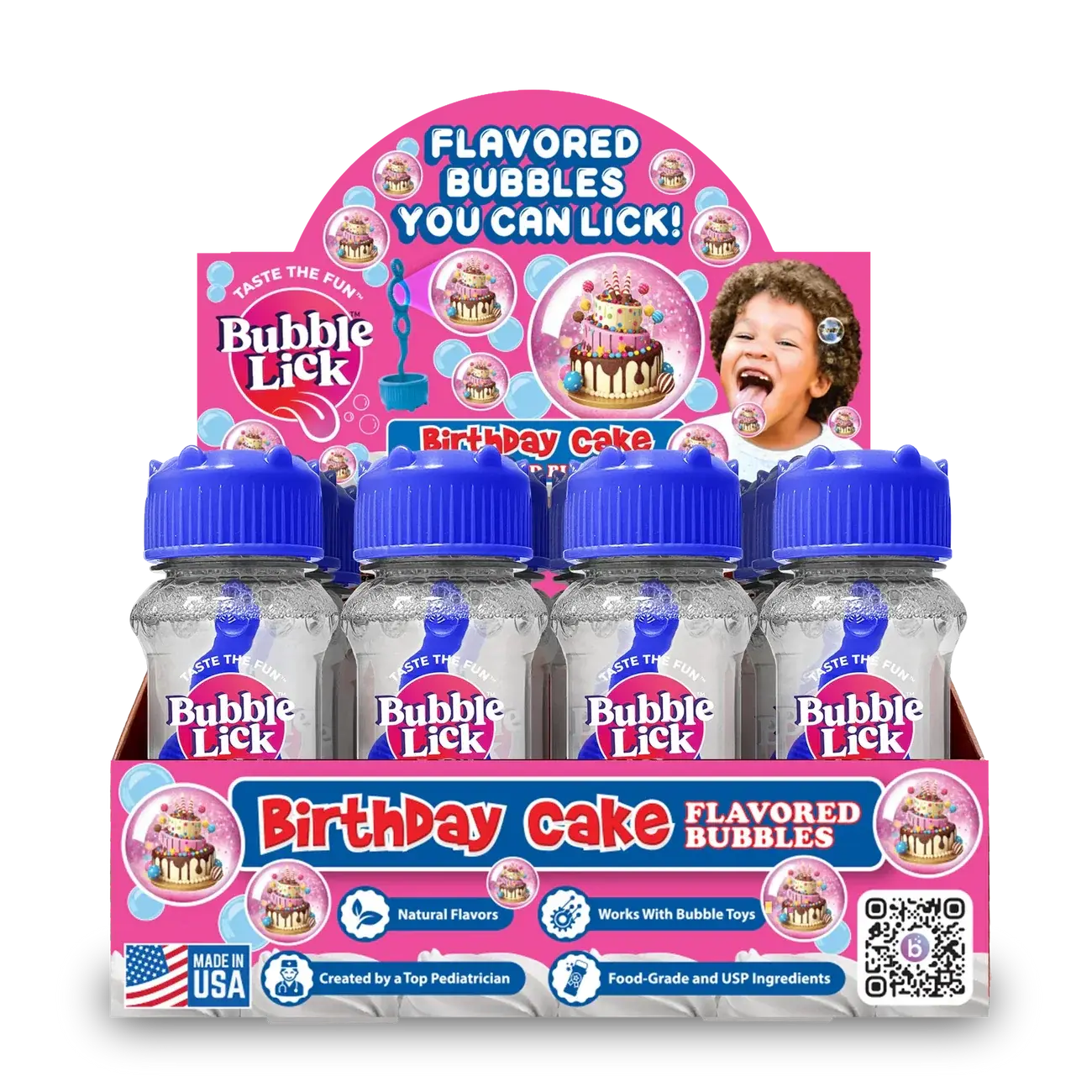 BubbleLick™ Birthday Cake Bubbles Dog