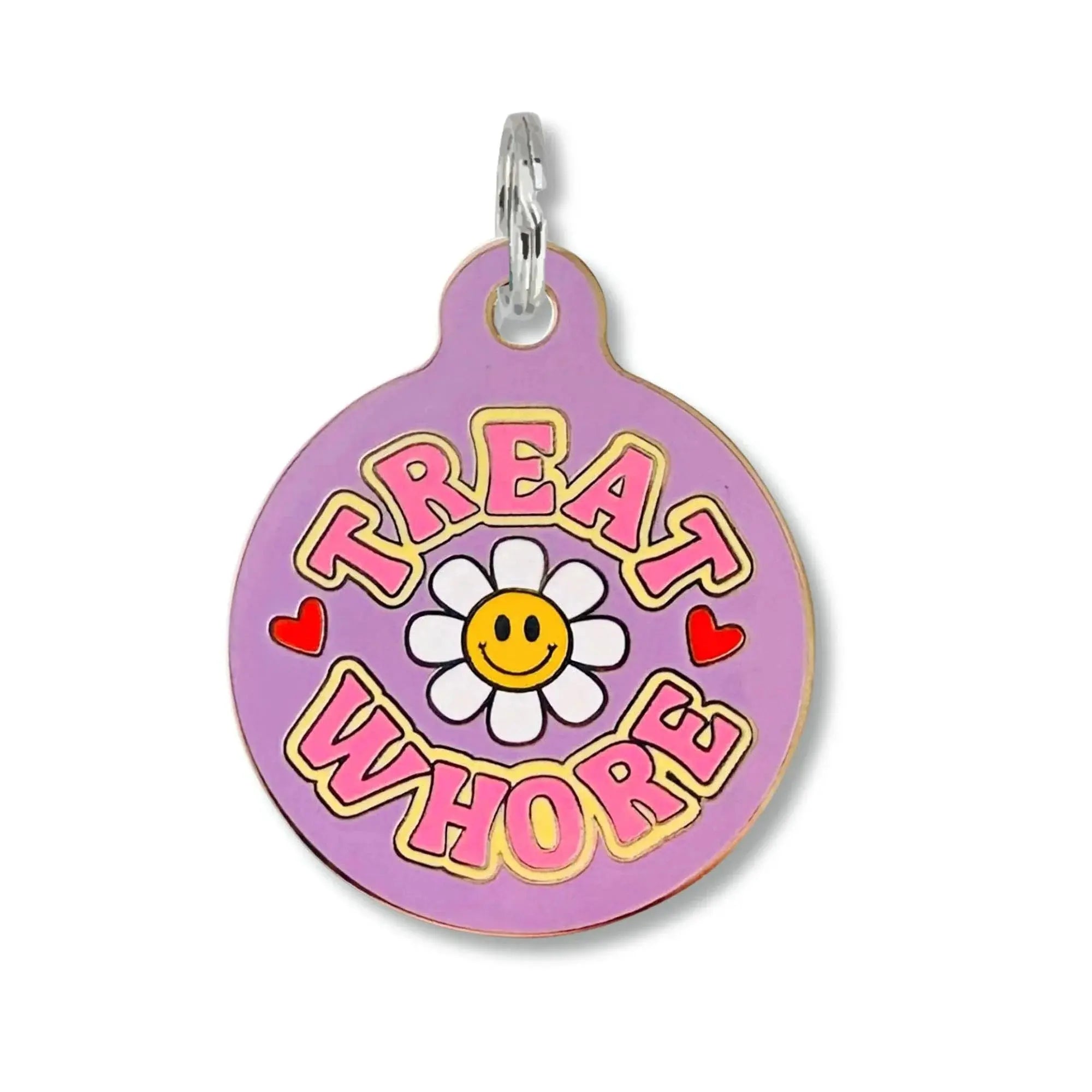 Treat Whore - Dog ID Pet Tag Collar Charm Accessory Dog