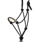 Cowboy Knot Halter with Rawhide Nose - Natural & Black