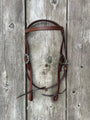 Oiled Harness Browband Headstall With Black Jack Buckle