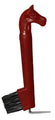 Horse head hoof pick with brush. Plastic hoof pick measures 8" long