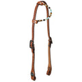 Western Pearl Argentina Cow Leather One Ear Headstall