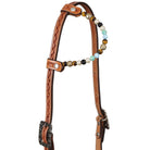 Western Pearl Argentina Cow Leather One Ear Headstall