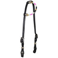 Pink Pearl Argentina Cow Leather One Ear Headstall