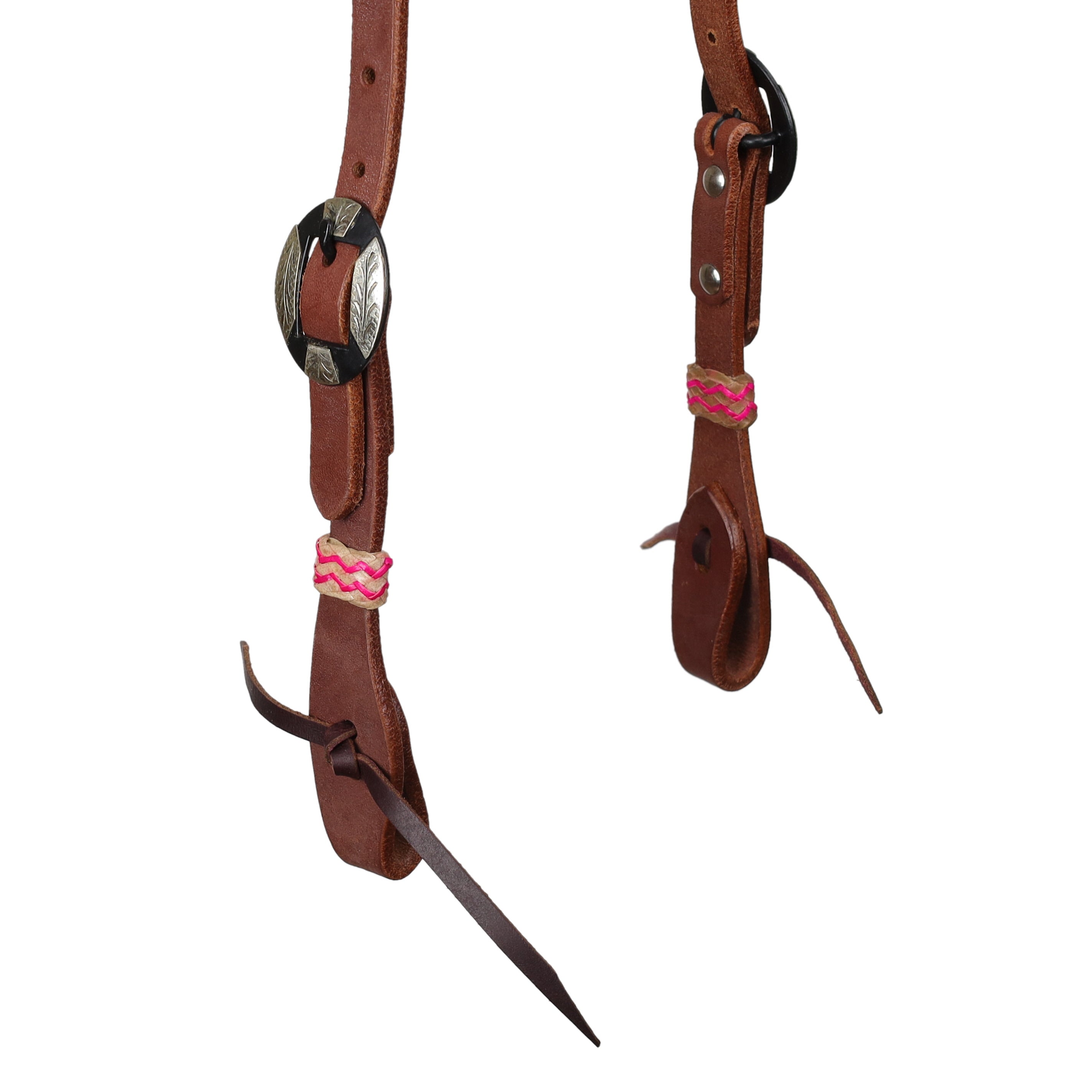 Seaside Pearl Argentina Cow Leather One Ear Headstall