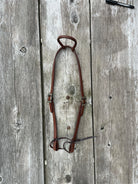 Oiled Harness Single Ear Headstall With Antique Silver Scalloped Buckle Horse