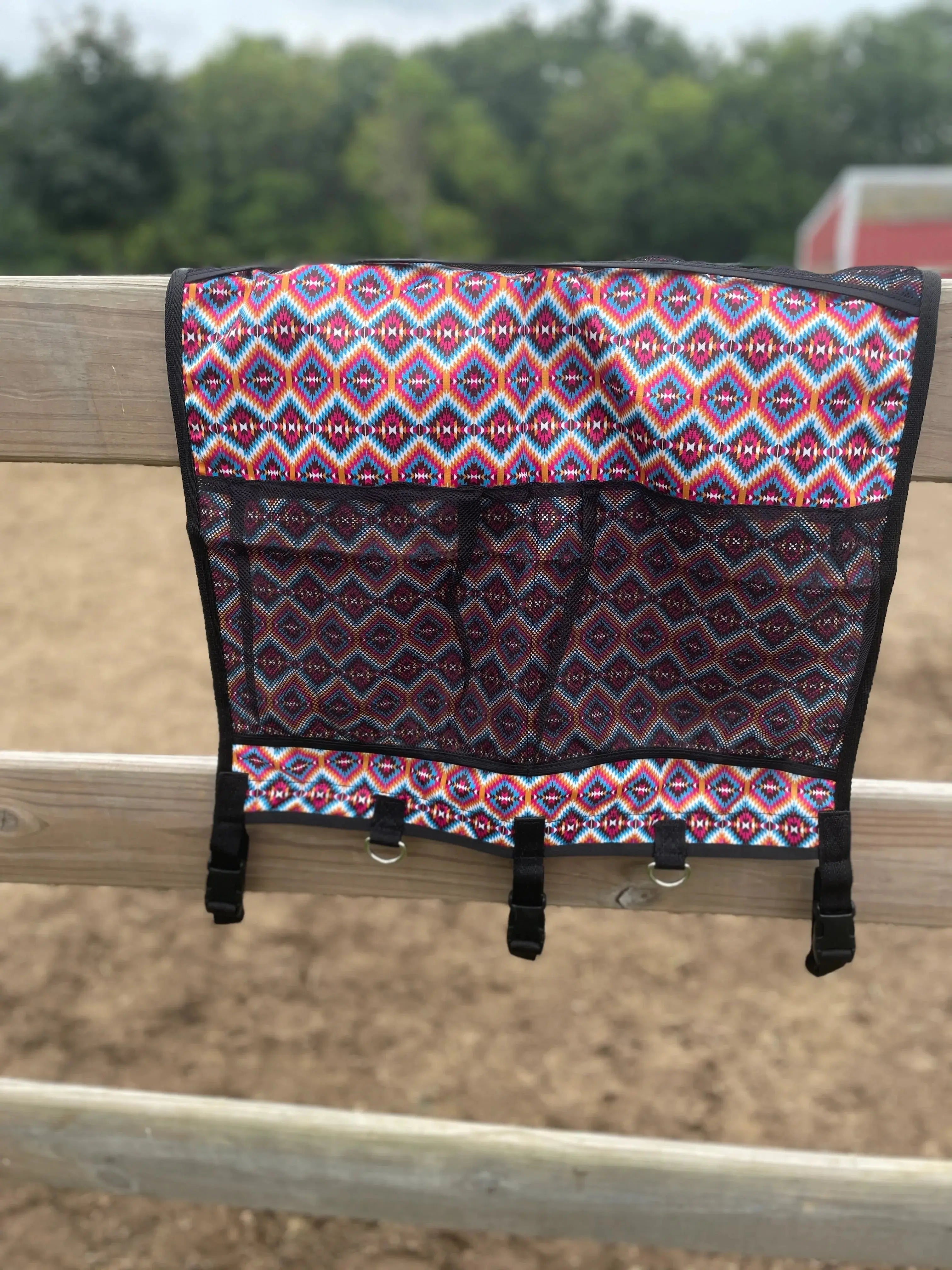 Bright Pink Aztec Hanging Trailer Organizer