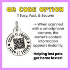 Dog ID Tag with Personalized QR Code - I Bark at Karens Dog