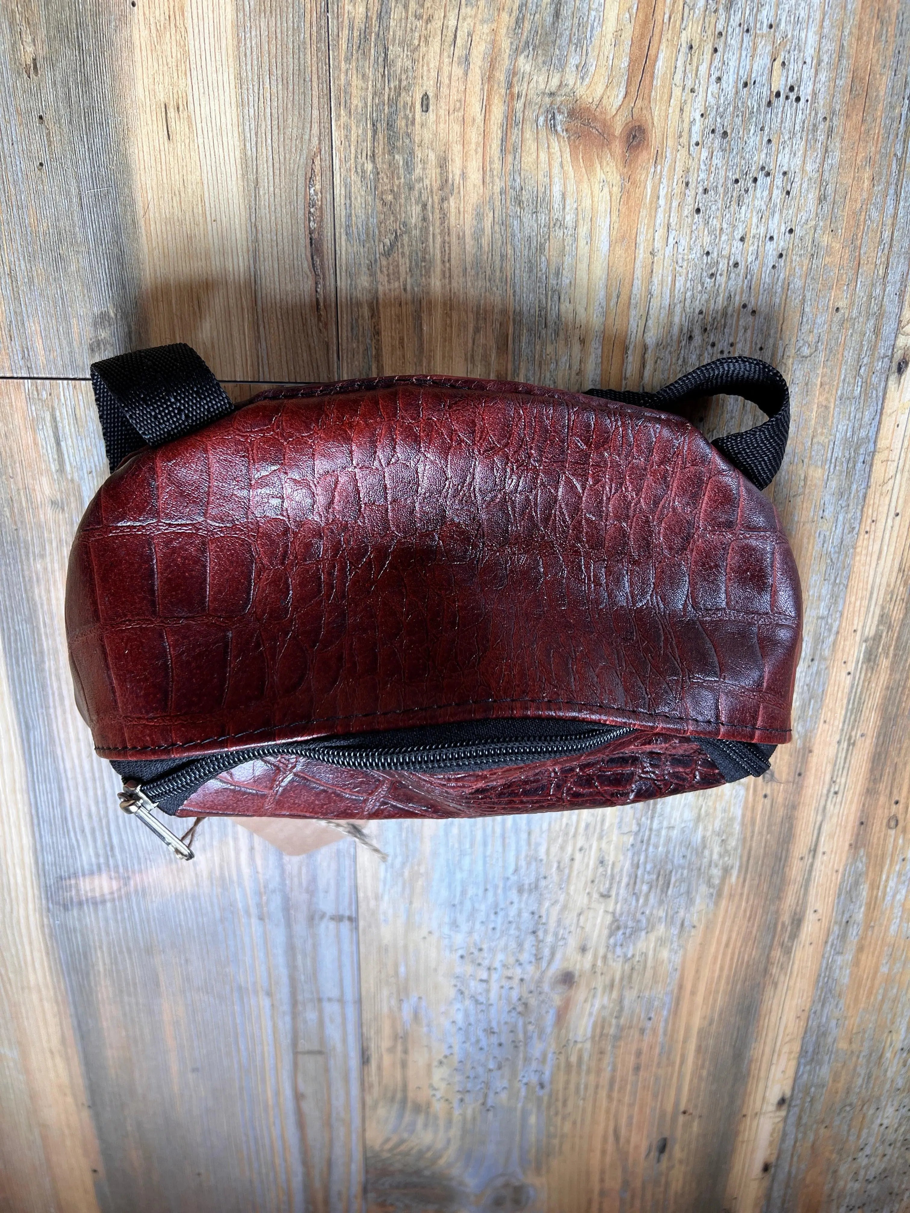 Assorted Prints and Colors Leather Saddle Pouch Horse