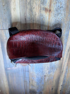 Assorted Prints and Colors Leather Saddle Pouch Horse