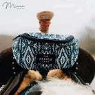 SADDLE SACK MINI Black and White Aztec Horse