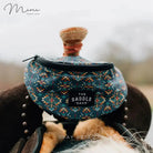 SADDLE SACK MINI Grey Aztec Horse