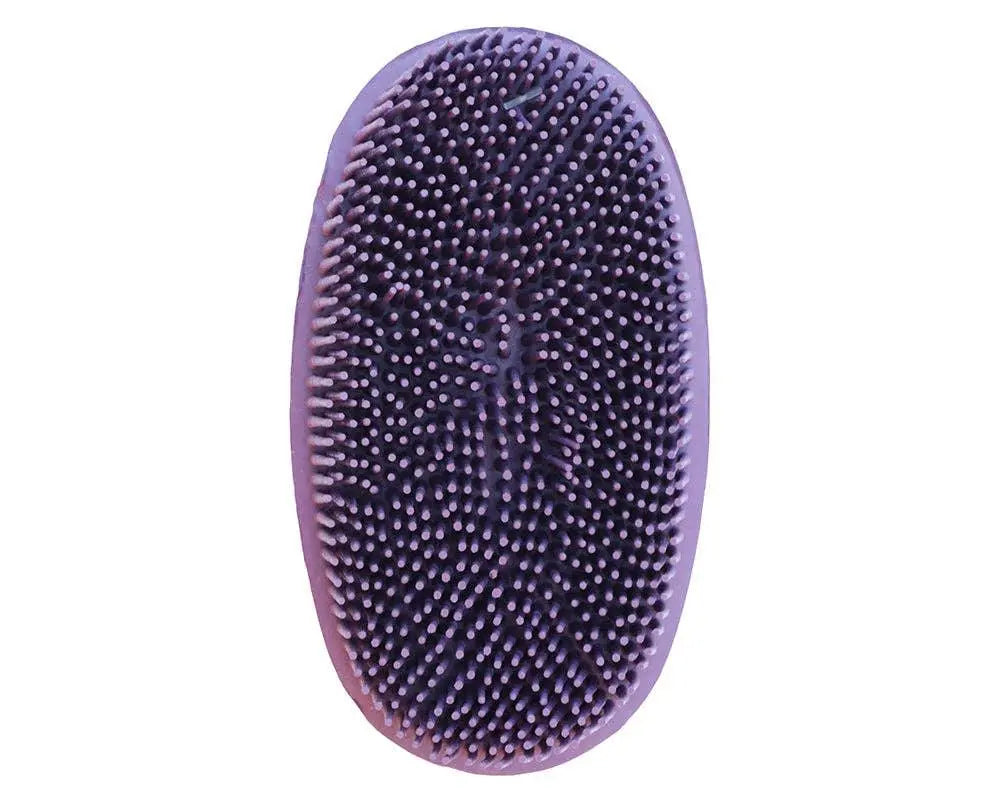 Oval Face Curry Grooming & Bathing Pet Brush Horse