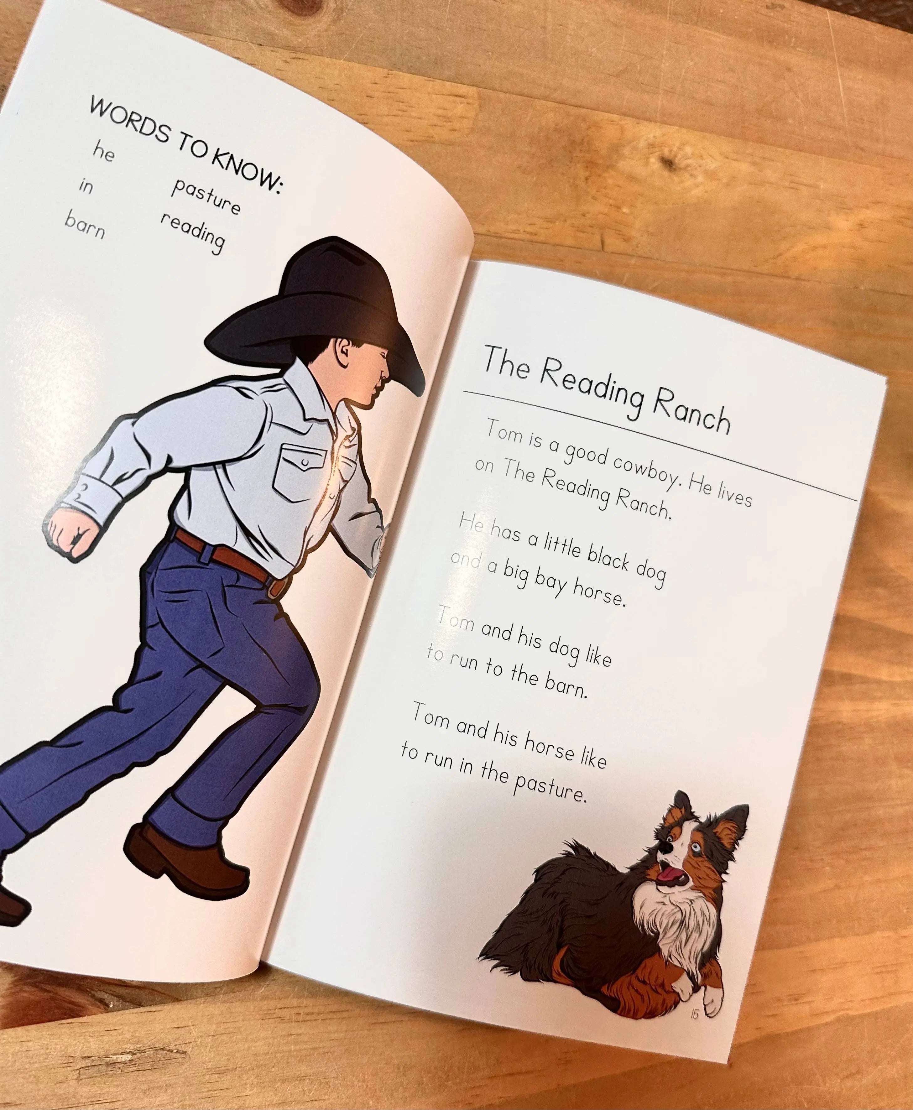 The Reading Ranch: Cowboy Tom inside