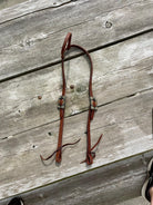 Oiled Harness Single Ear Headstall With Antique Sunflower Buckle Horse