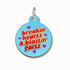 Dog ID Tag w/ Personalized QR Code - Breaking Hearts