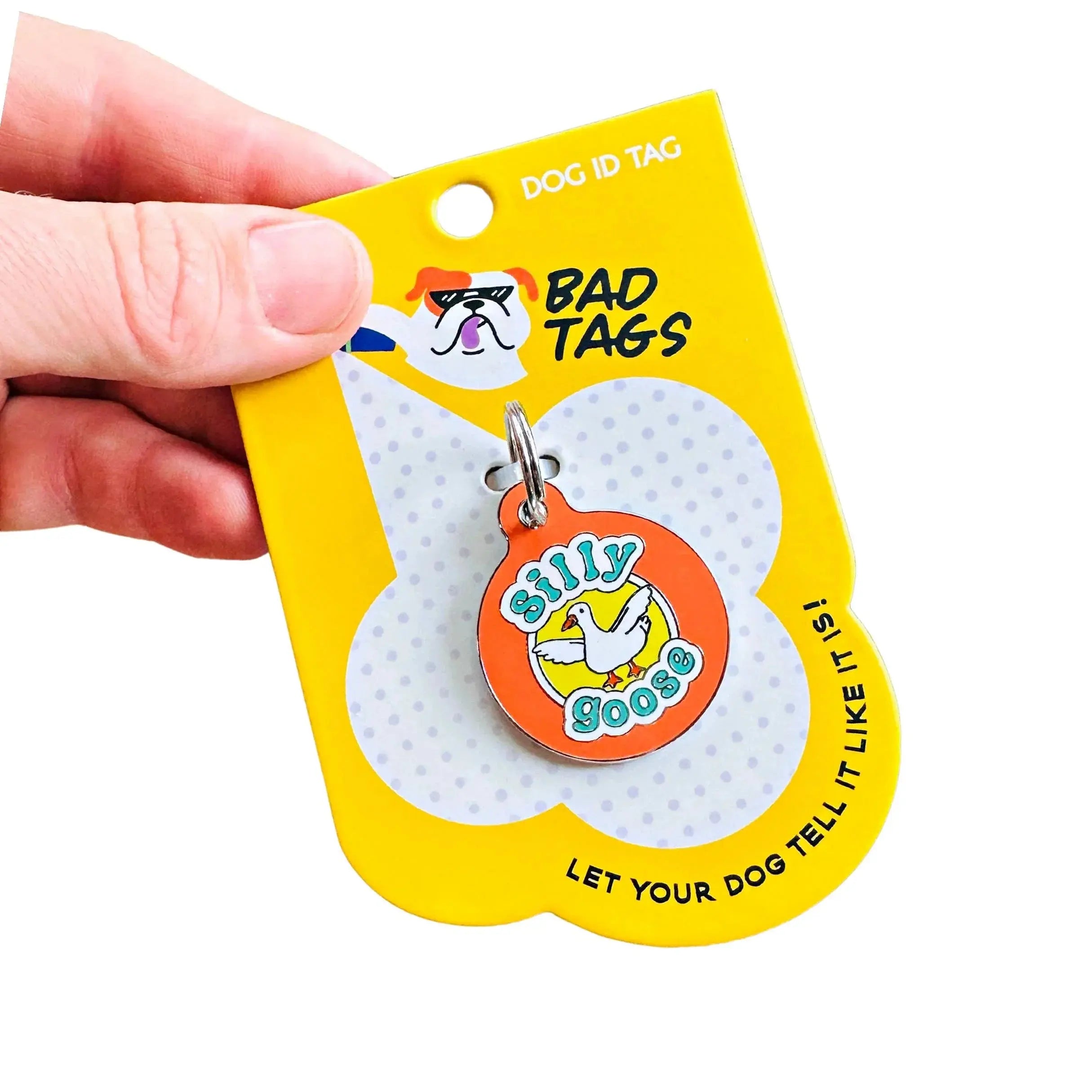 Dog Tag w/ Personalized QR Code - Silly Goose