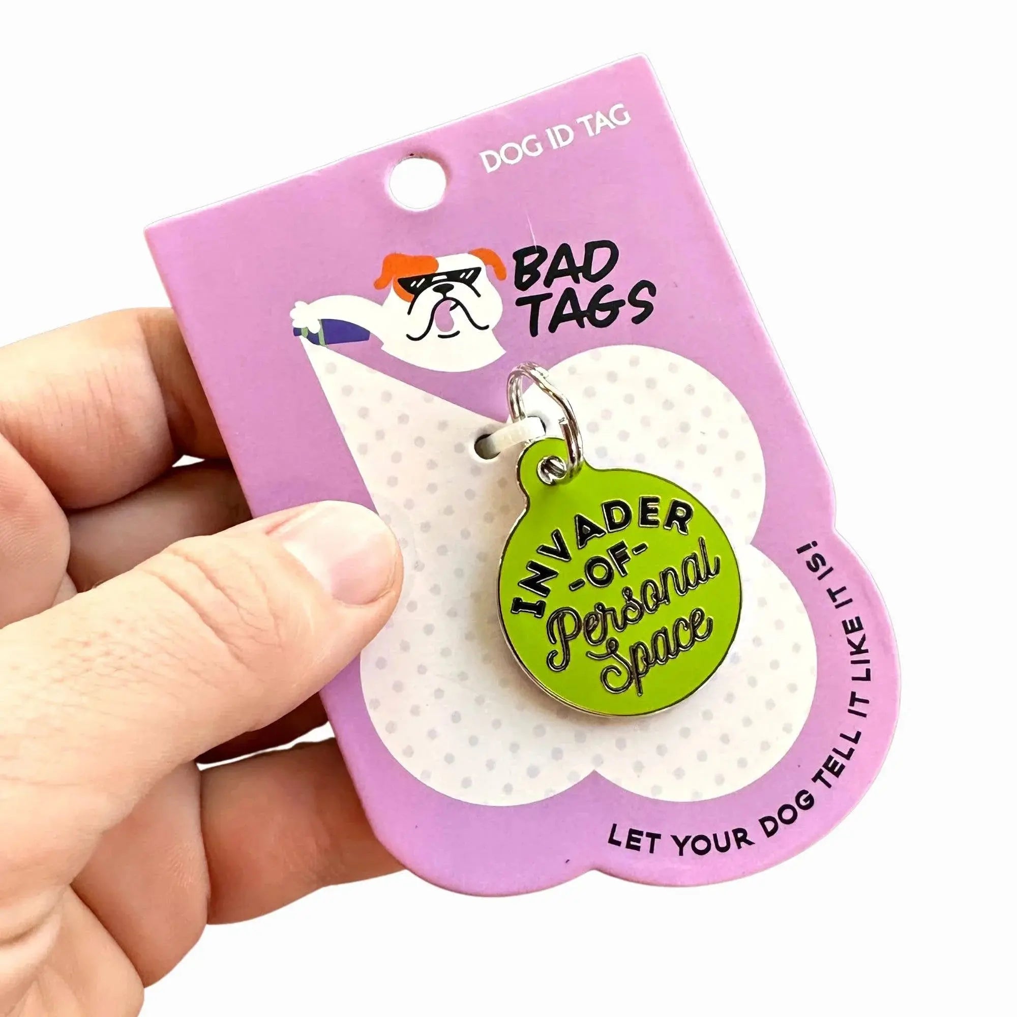 Invader Personal Space - Dog ID Tag or Collar Charm Dog