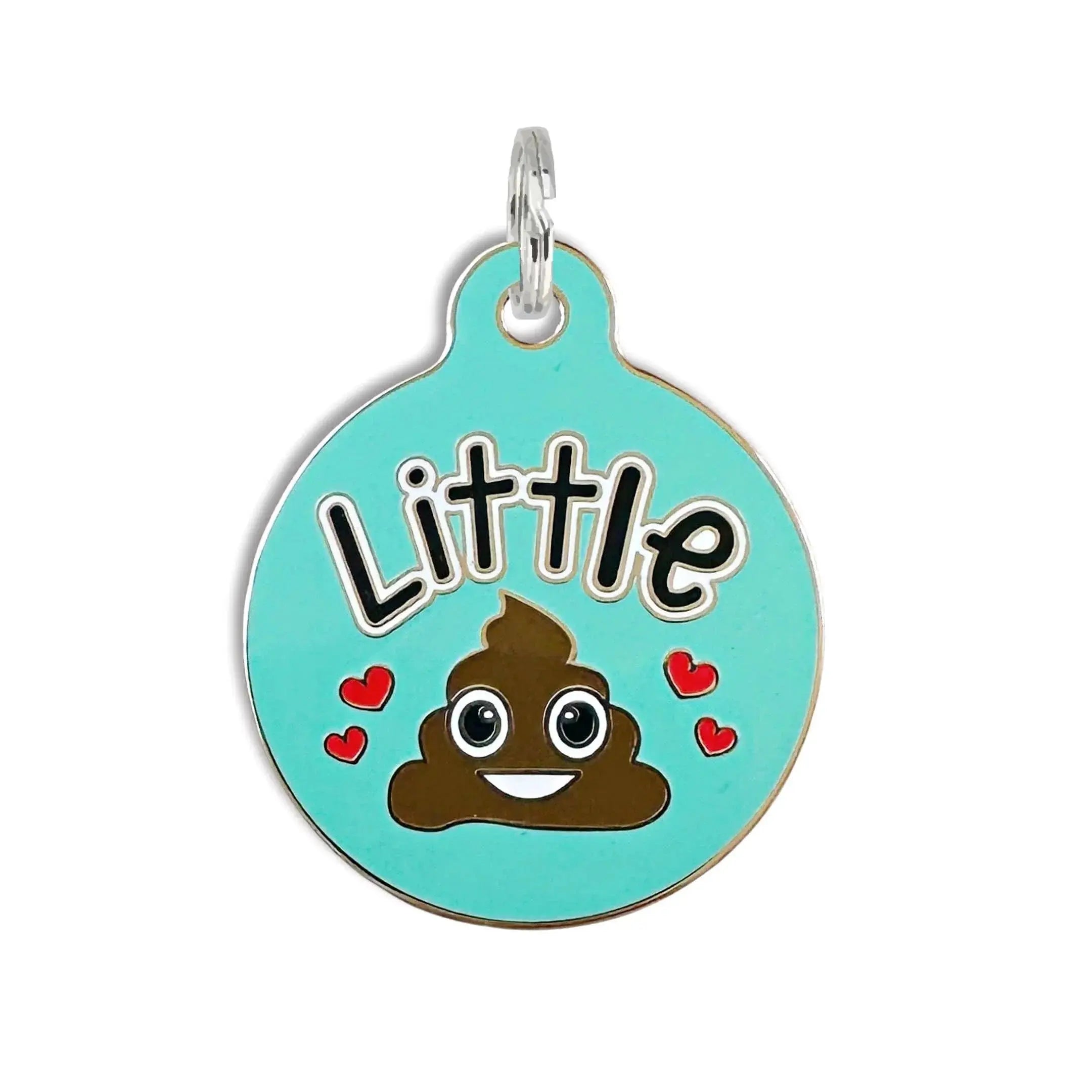 Dog ID Tag with Personalized QR Code - Little 💩