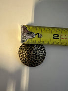 Gold Tone hammered concho with Screw- size