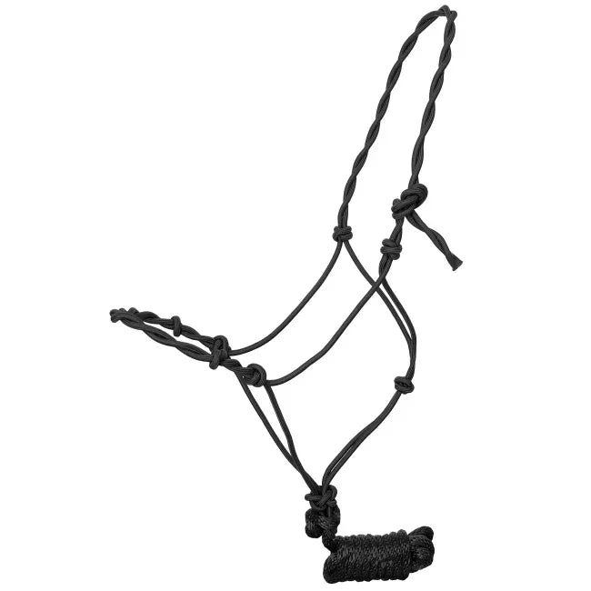 Draft Size Twisted Cowboy Knot Halter with 10 Ft. Lead Horse