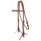 Argentina Harness Cow Leather Browband Headstall with Tie Ends Horse