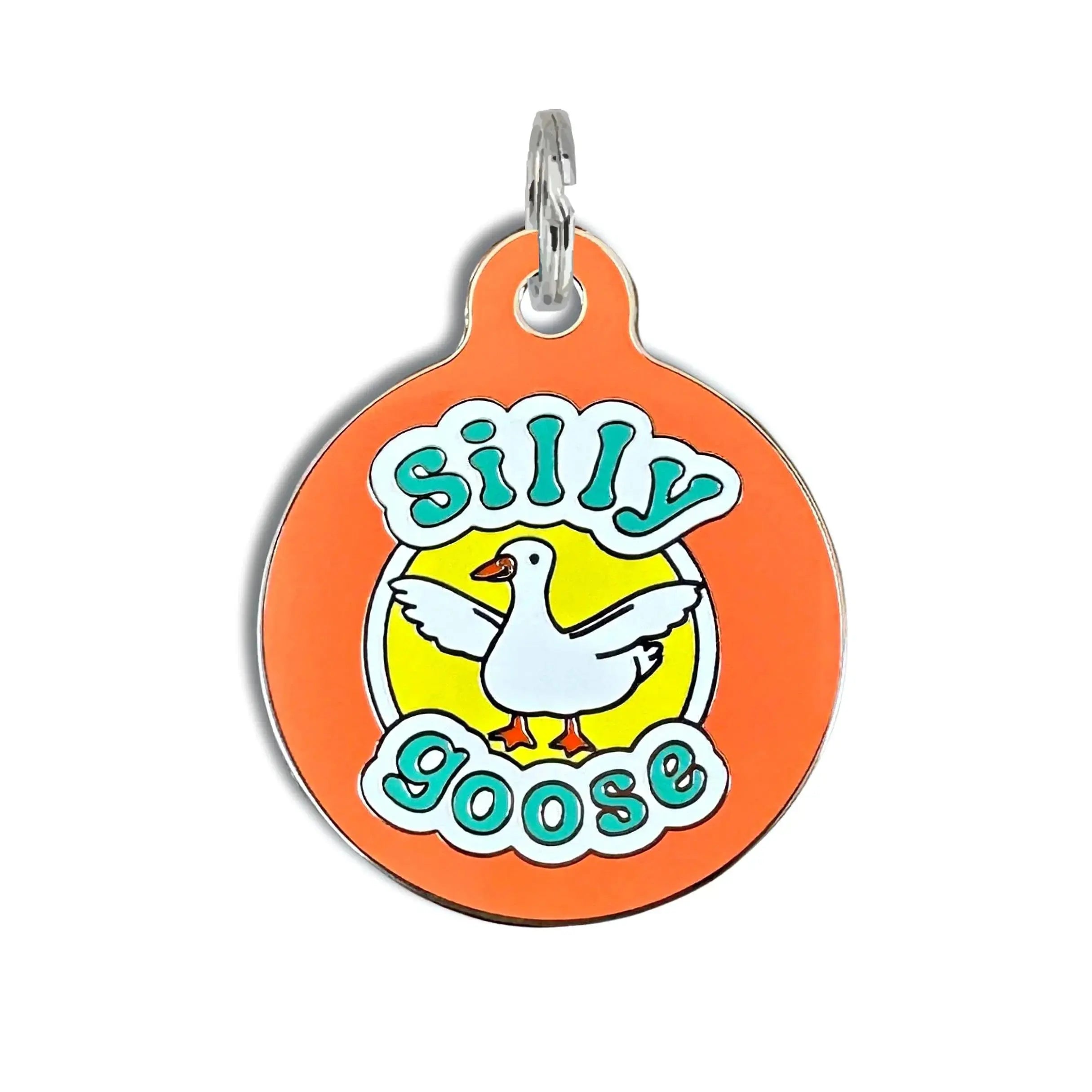 Dog Tag w/ Personalized QR Code - Silly Goose
