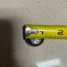 Silver engraved concho with Screw