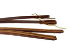 8' X 5/8" Double Stitched Harness Leather Weighted Split Reins Horse