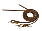 7'8" X 1/2" Double Stitched Harness Leather Weighted Split Reins. MADE IN THE USA. Horse
