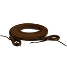 8' x 1/2" Oiled Harness Leather Split Reins with Weighted Ends- Made in USA