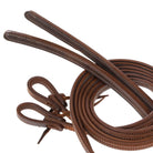 8 Ft Heavy Oiled Split Reins with Weighted Ends Horse