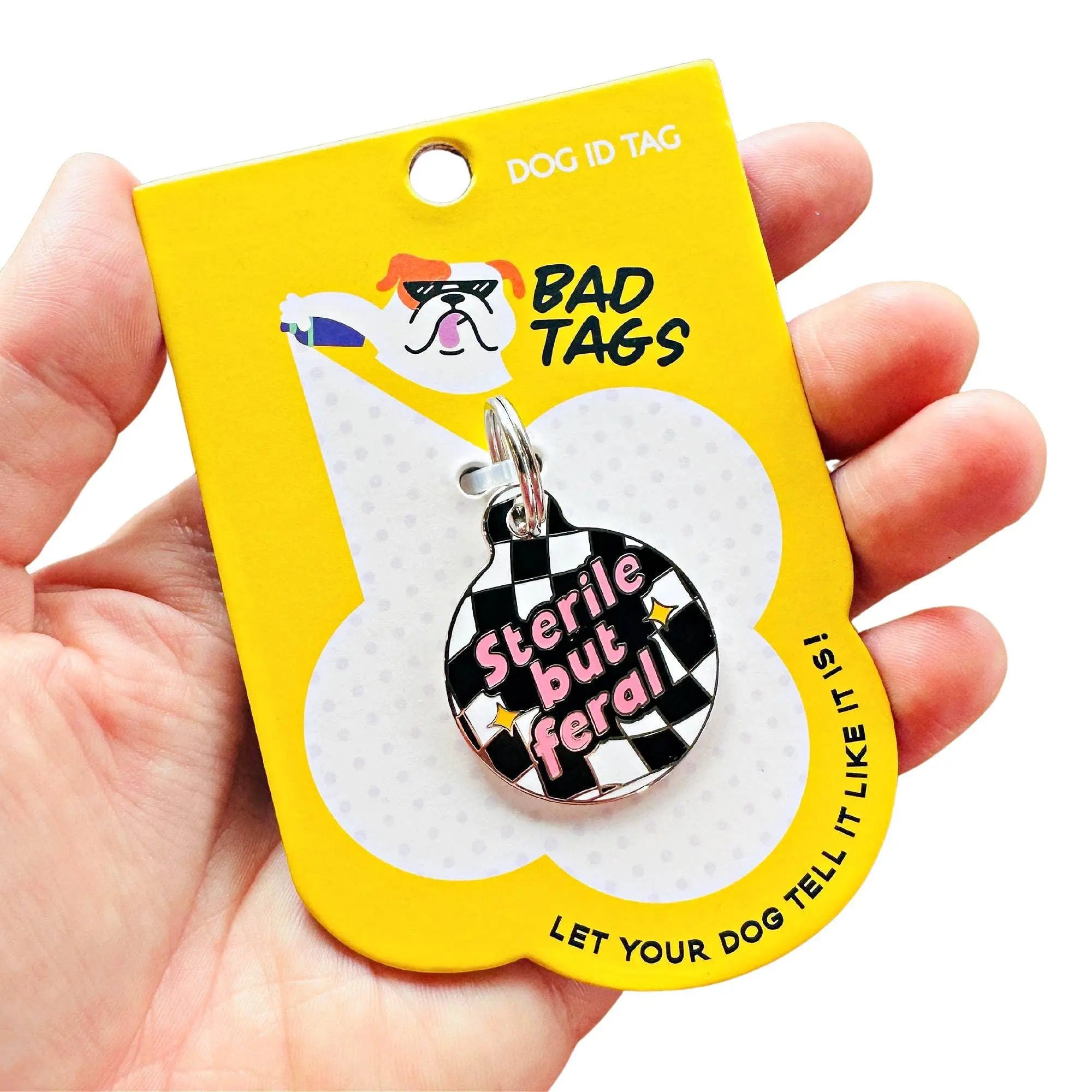 Dog ID Tag w/ Personalized QR Code - Sterile but Feral