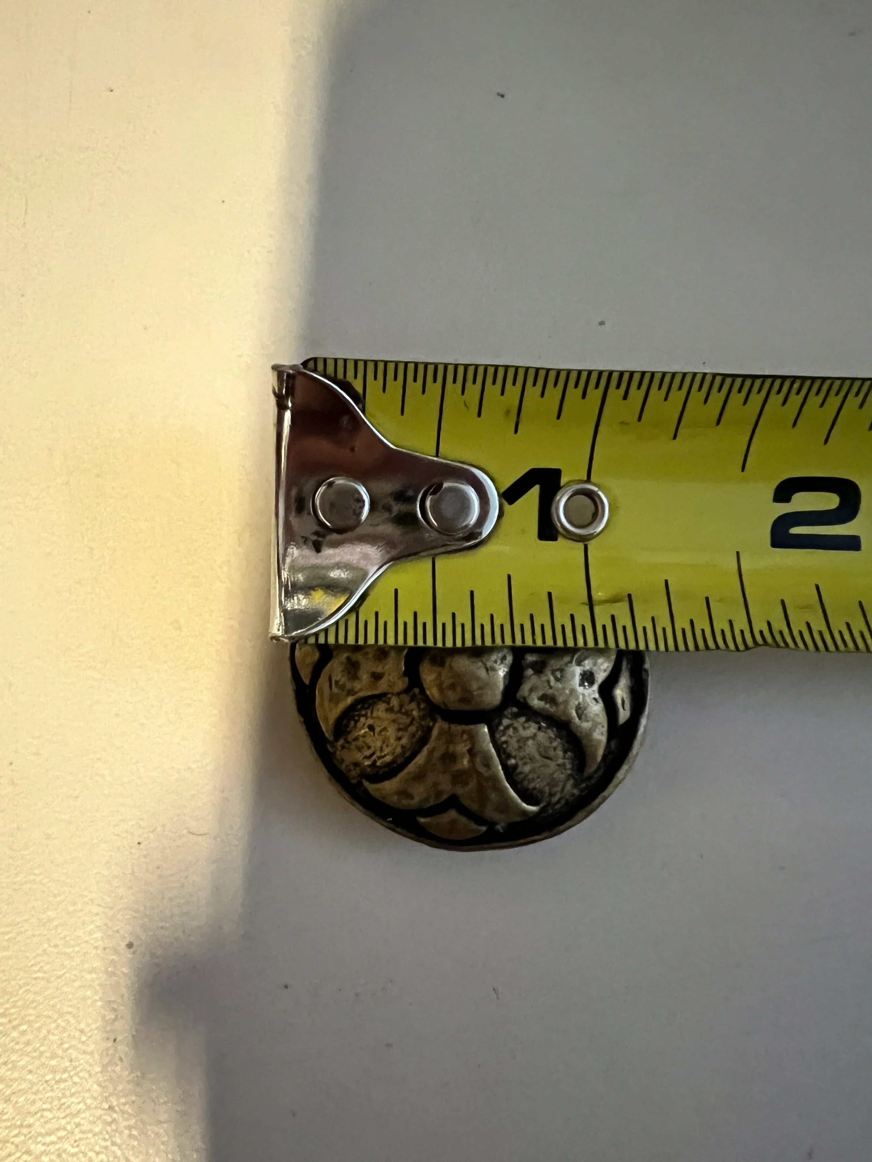 Gold Tone Embossed Concho with Screw -size