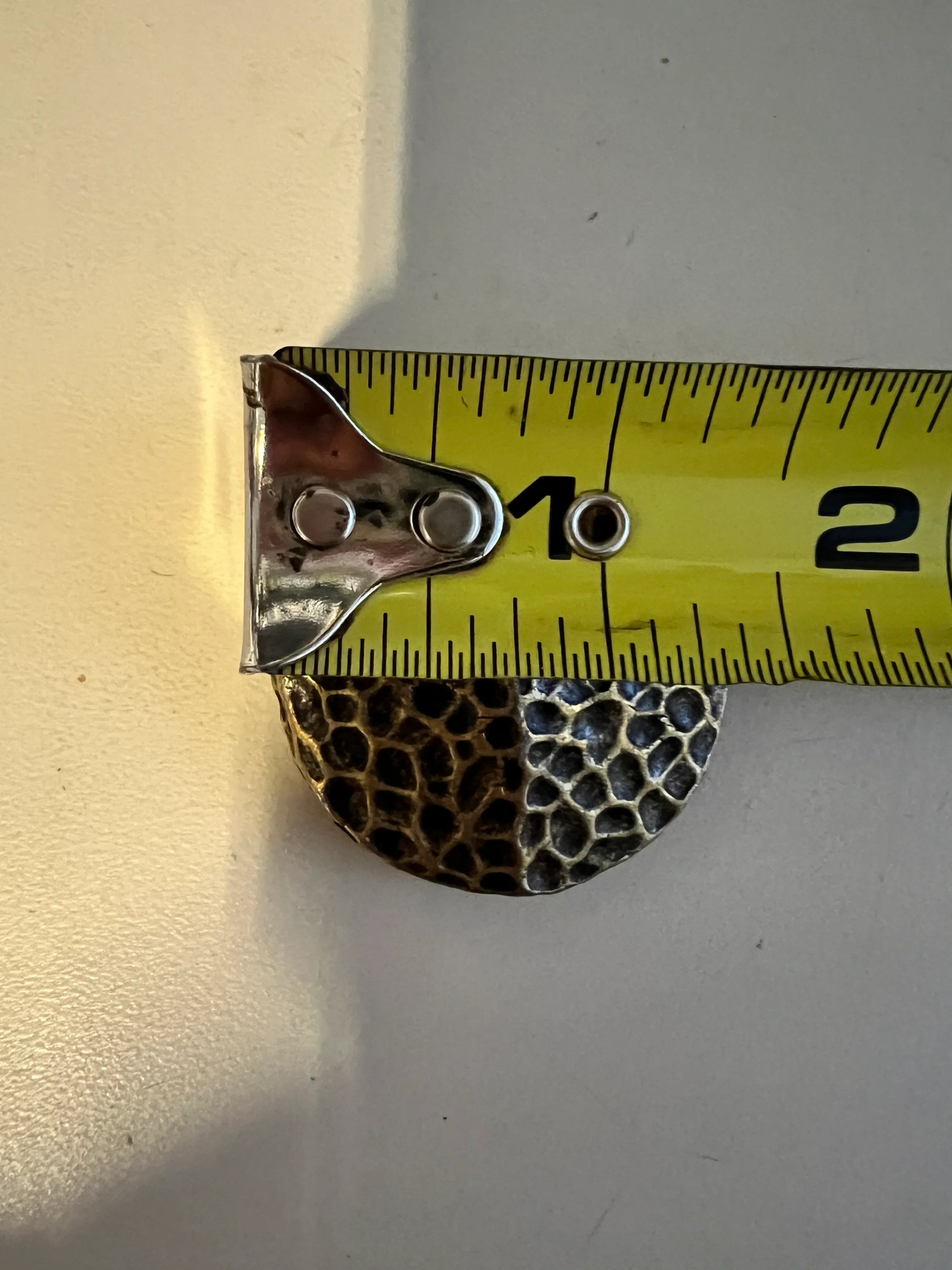 Gold Tone hammered concho with Screw- size