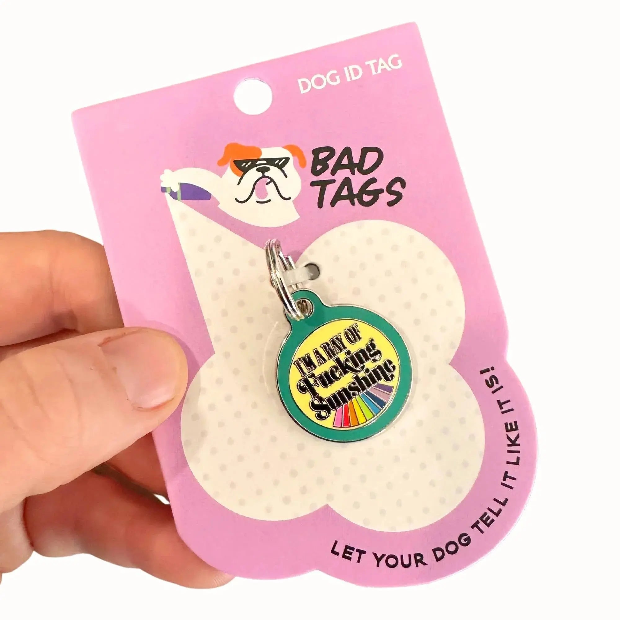 I'm a Ray of Fucking Sunshine - Dog ID Tag or Collar Charm Dog