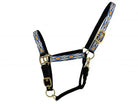 3ply Navajo Royal Blue Overlay Nylon Horse Sized Halter Horse