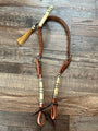 Rawhide Argentina Cow Leather One Ear Headstall - Small Horse, Large Pony