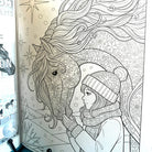 Winter Horses Coloring Book