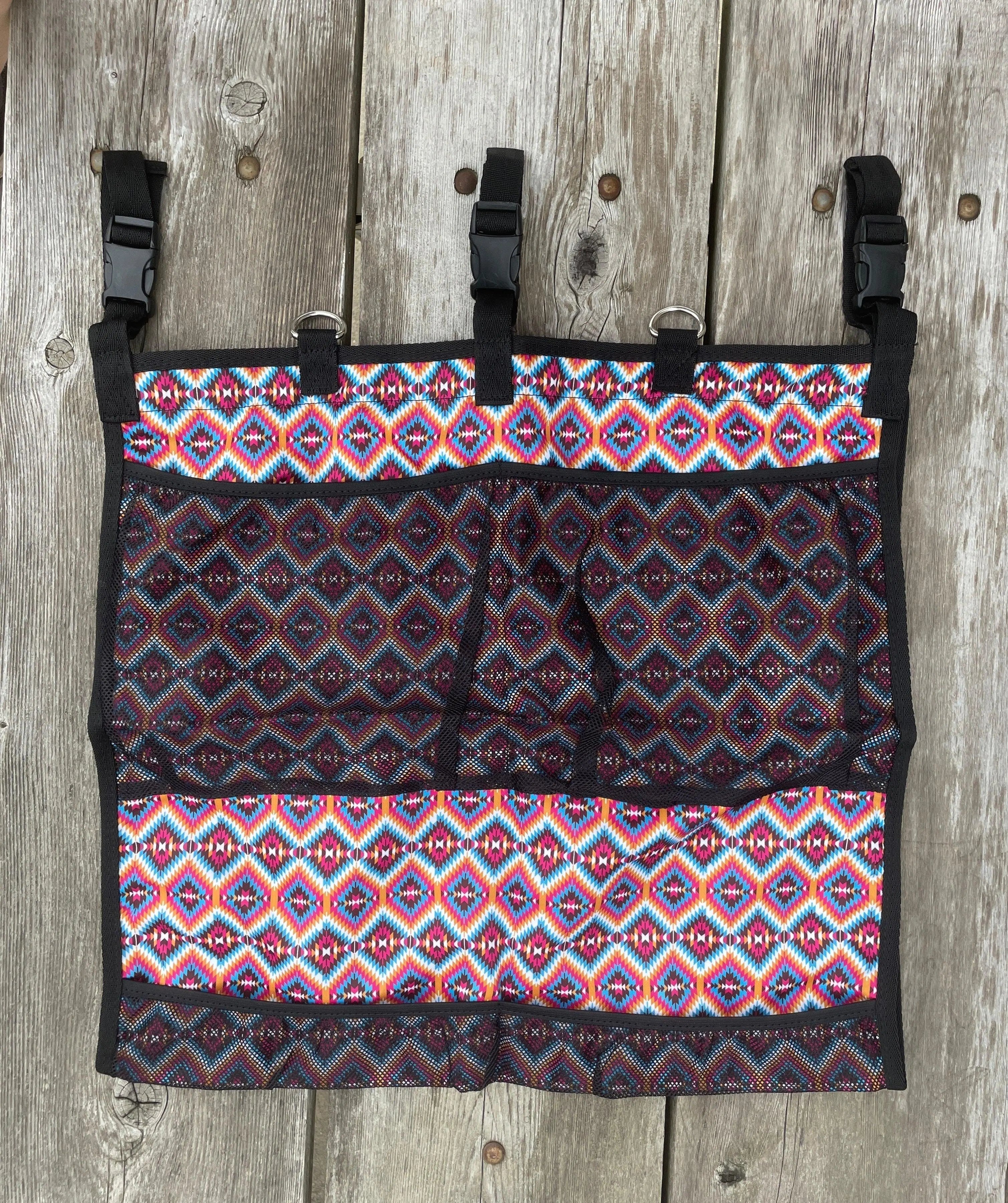 Bright Pink Aztec Hanging Trailer Organizer