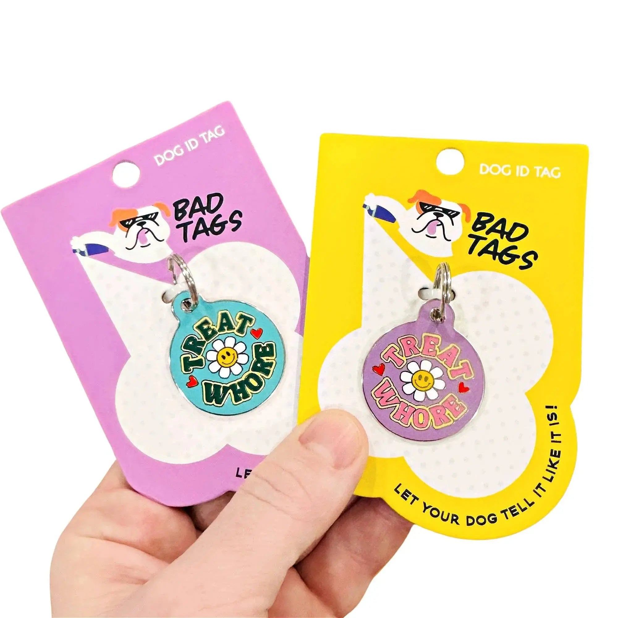 Treat Whore - Dog ID Pet Tag Collar Charm Accessory Dog