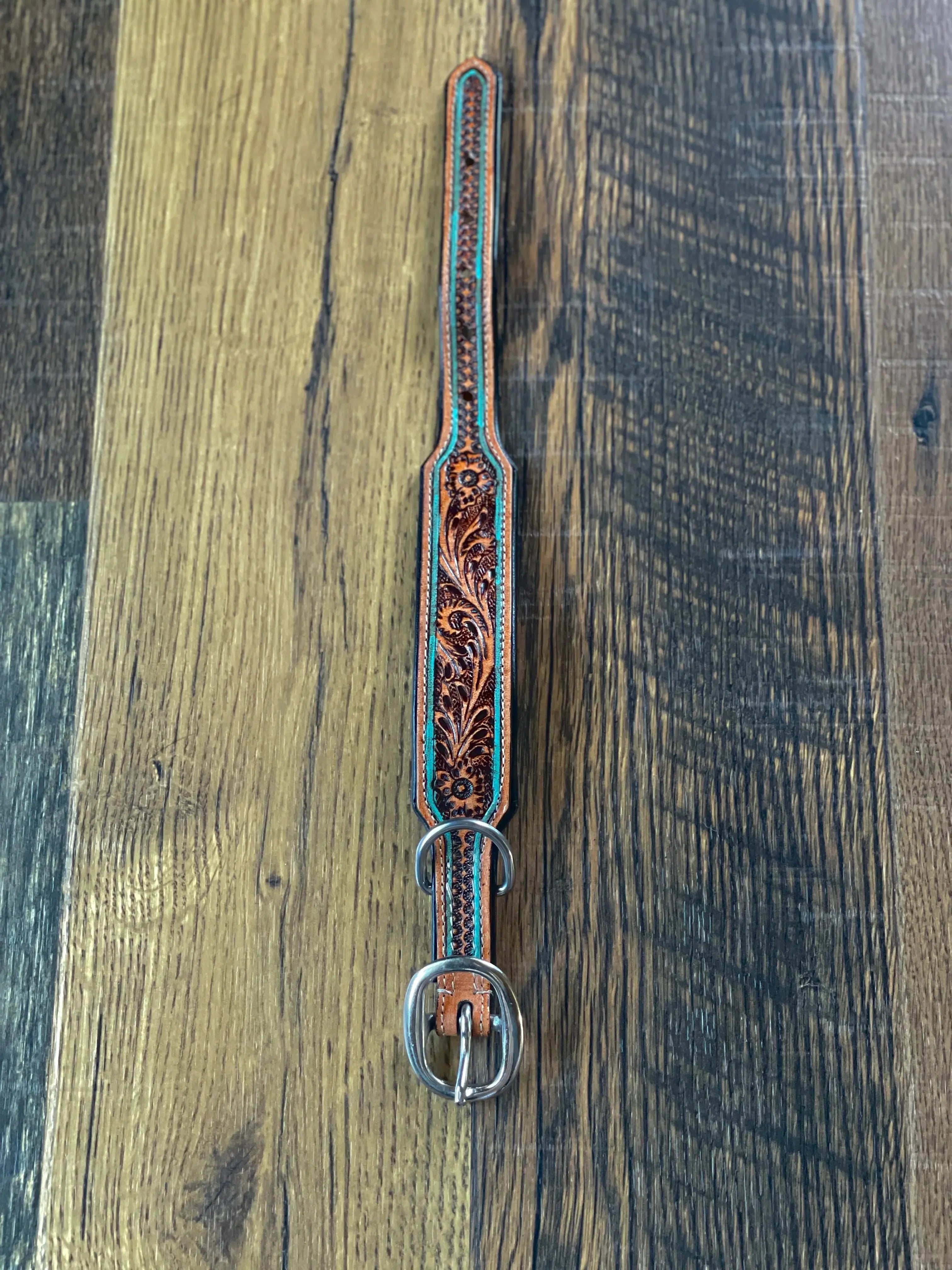 Trusted Amigo Hand-tooled Dog Collar Dog