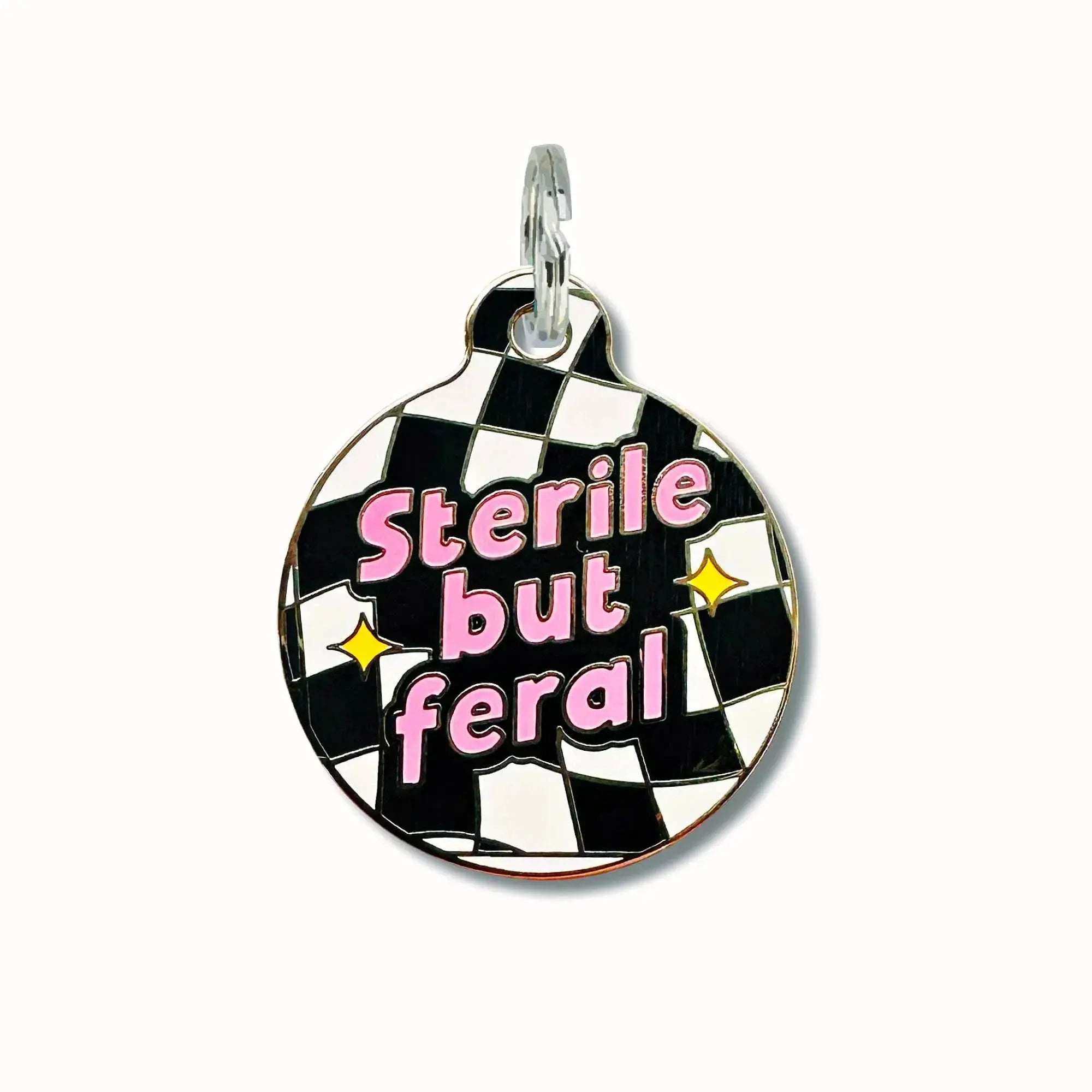 Dog ID Tag w/ Personalized QR Code - Sterile but Feral