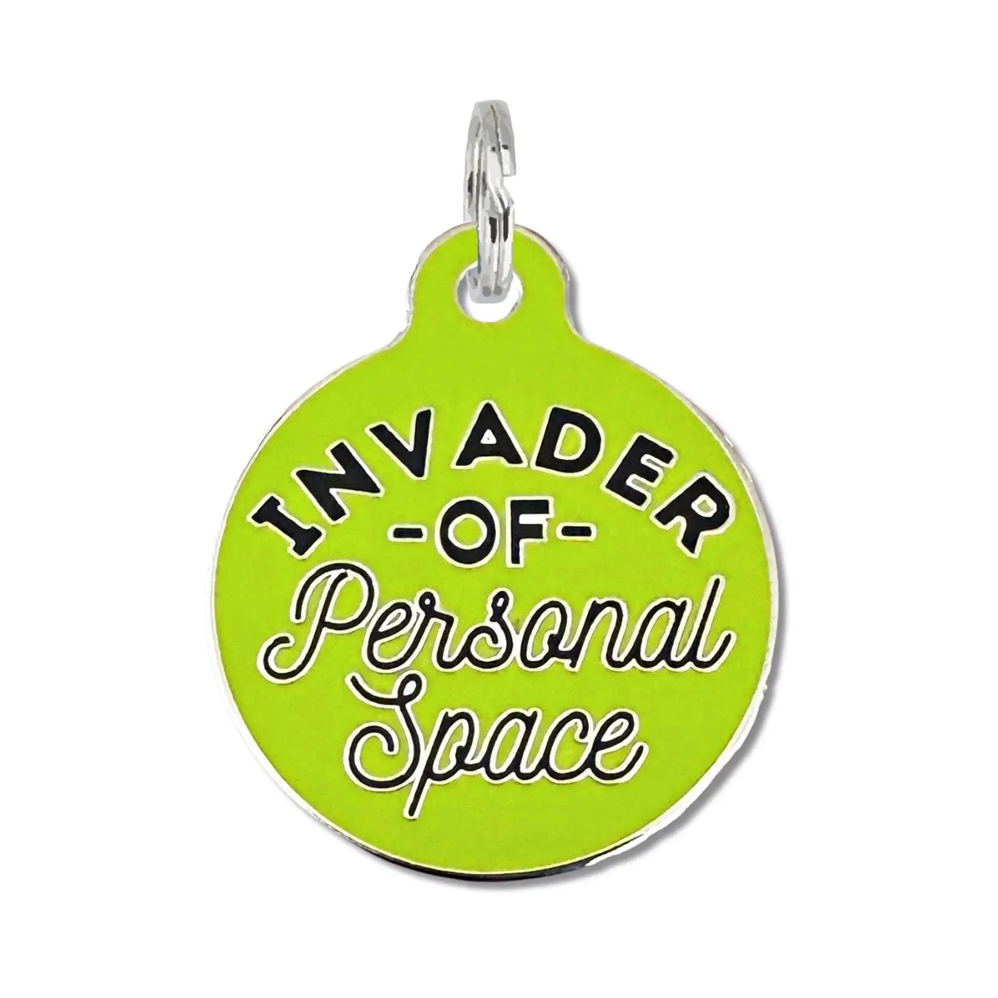 Invader Personal Space - Dog ID Tag or Collar Charm Dog