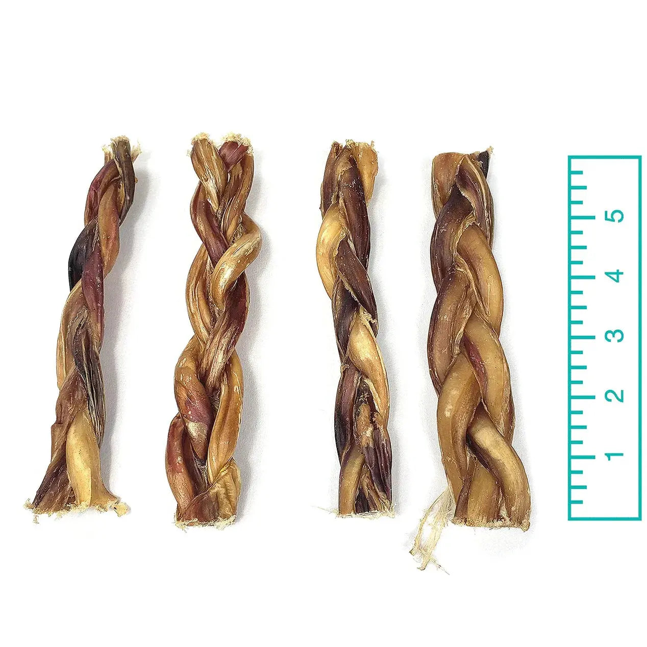 6" STANDARD BRAIDED BULLY STICK - ODOR FREE