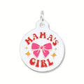Cute Dog Collar ID Tag w/ Personalized QR Code - Mama's Girl
