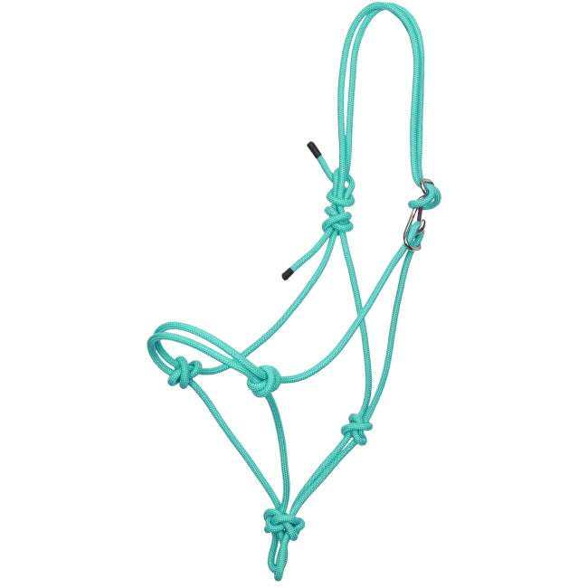 Teal rope halter