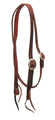Heavy oiled harness leather split ear headstall