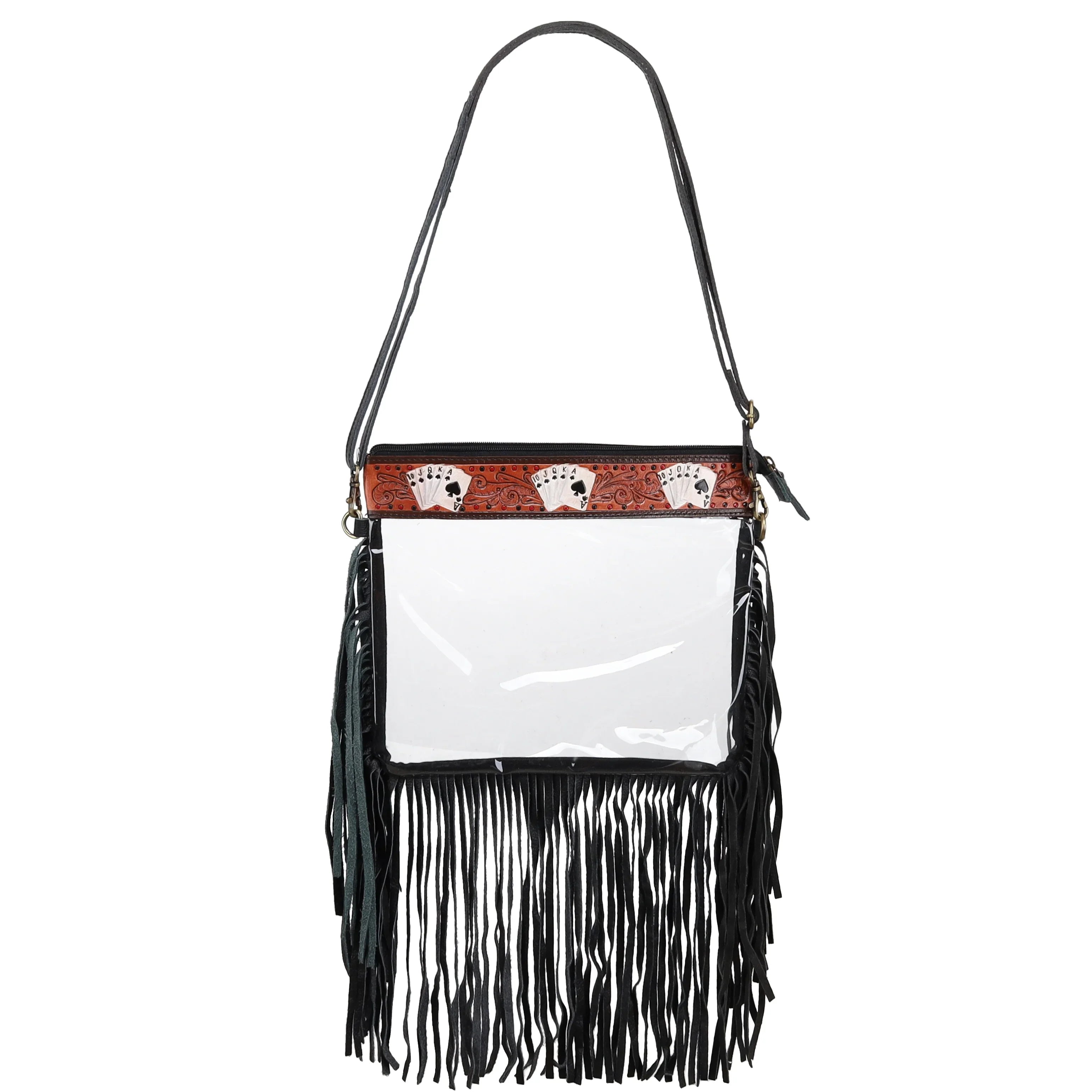 Royal Flush Clear Crossbody Bag handbag